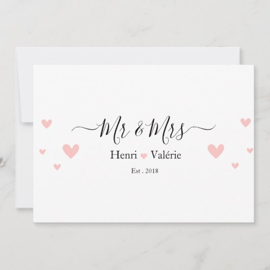 Amour & Mariage 招待状 (正面)