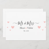 Amour & Mariage 招待状 (正面/裏面)