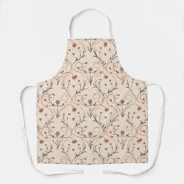 Amour Vine All-Over Print Apron, Medium エプロン