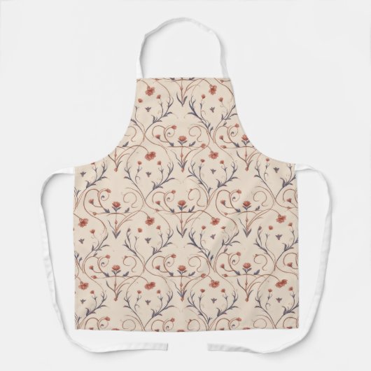 Amour Vine All-Over Print Apron, Medium エプロン (正面)