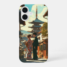 Amoureux animés iPhone 16ケース
