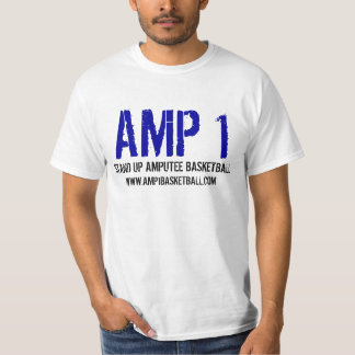 Amp 1は切断患者のバスケットボールのワイシャツを立てます tシャツ