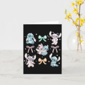 & Angel Coquette Style Bows Valentine's Day カード (黄色い花)