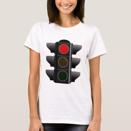 Ampel traffic light rot red tシャツ (正面)