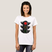 Ampel traffic light rot red tシャツ (正面フル)