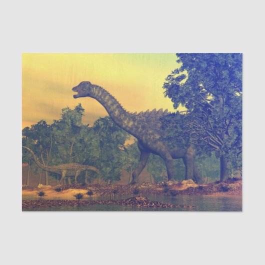 Ampelosaurusの恐竜 薄葉紙 (正面)