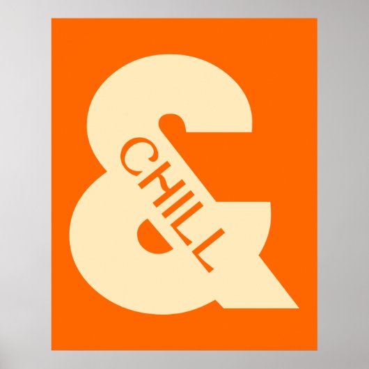 Ampersand Chill Minimalist ポスター (正面)