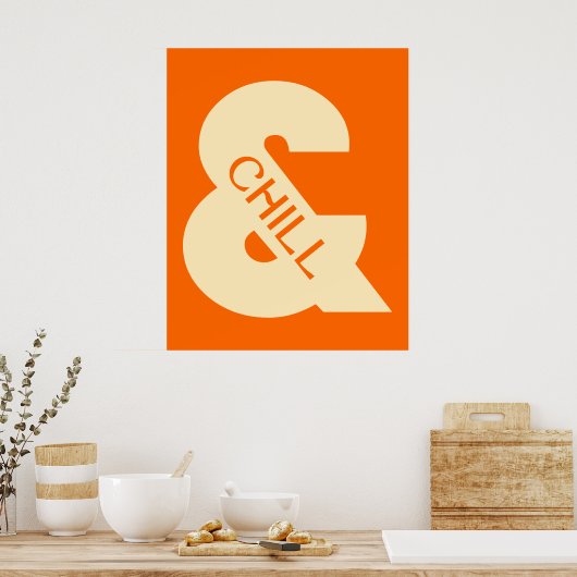 Ampersand Chill Minimalist ポスター (キッチン)
