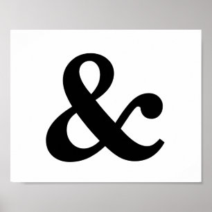 Ampersand Frameable 8" x 10" Poster ポスター