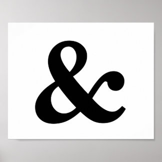 Ampersand Frameable 8" x 10" Poster ポスター
