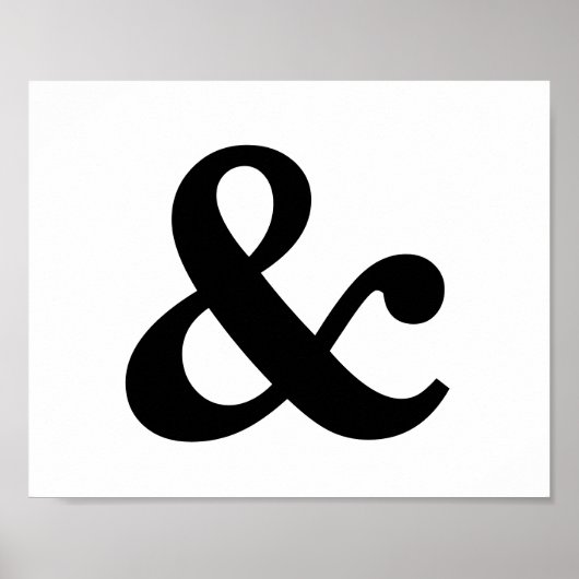 Ampersand Frameable 8" x 10" Poster ポスター (正面)