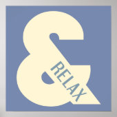 Ampersand Relax Minimalist ポスター (正面)