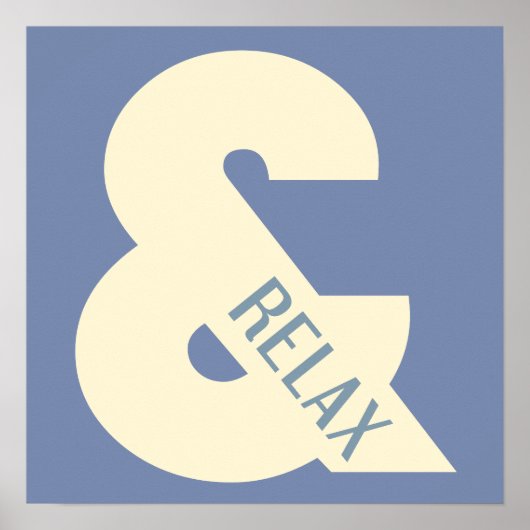 Ampersand Relax Minimalist ポスター (正面)