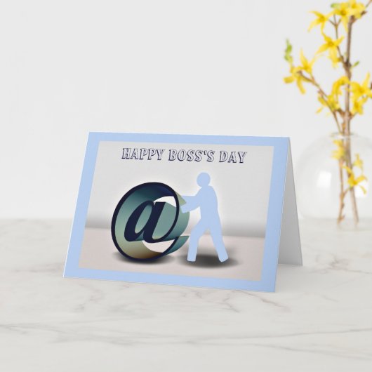 @ ampersatの印との幸せな主任の日 カード (黄色い花)