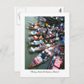 Amphawa、タイの浮遊市場 ポストカード (正面/裏面)