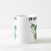 Amphibian Lurche Cute Green Frog コーヒーマグカップ (中央)