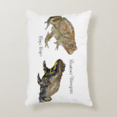 Amphibians, Reptiles & Insects Watercolor アクセントクッション (正面(垂直))