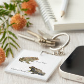 Amphibians, Reptiles & Insects Watercolor キーホルダー (正面右)