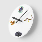 AmphibiaWebの時計 ラウンド壁時計 (傾斜)