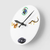 AmphibiaWebの時計 ラウンド壁時計 (傾斜)