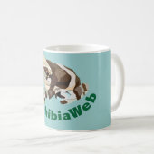 AmphibiaWebアマゾンのミルクのカエルのColorblockのマグ コーヒーマグカップ (正面右)