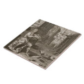 Amphionは音楽によってThebesの壁をの造ります タイル (側面)