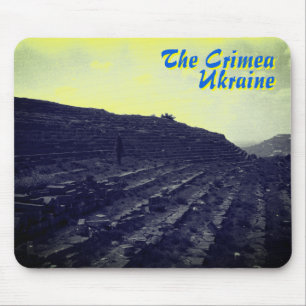 Amphitheater Limestone Quarry, Crimea, Ukraine マウスパッド