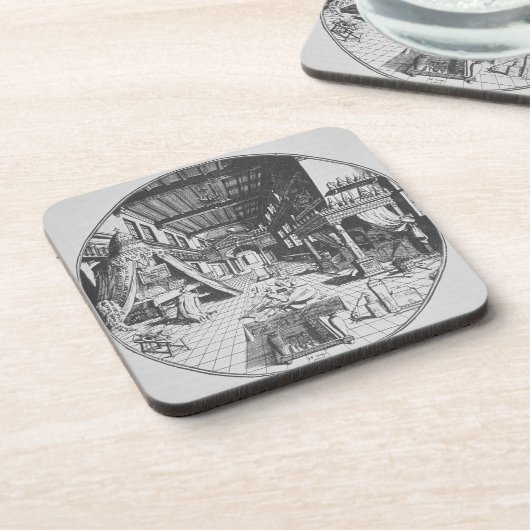 「Amphitheatrからの彼の実験室の錬金術師、 コースター (左側)