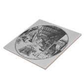 「Amphitheatrからの彼の実験室の錬金術師、 タイル (側面)