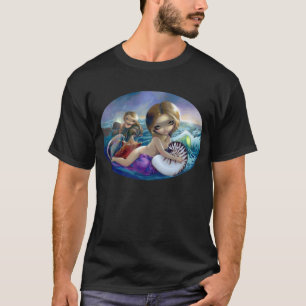 Amphitriteのワイシャツのファンタジーの女神の海の海 Tシャツ