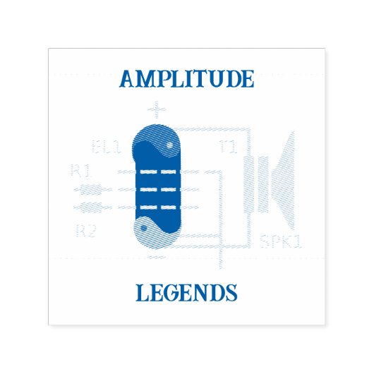 Amplitude Legends真空管増幅器 セルフインキングスタンプ (デザイン)