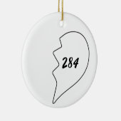 Amply Numbers (220 284)セラミックオーナメント セラミックオーナメント (右)