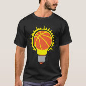 ampoule basketball ballon bulb birne tシャツ (正面)