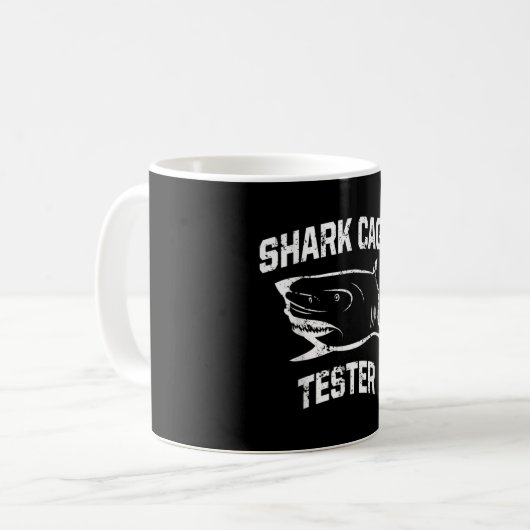 Ampuユーモアのサメの脚の回復おもしろいギフト コーヒーマグカップ (正面左)