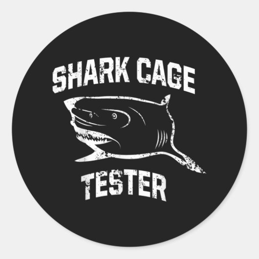 Ampuユーモアのサメの脚の回復おもしろいギフト ラウンドシール (正面)