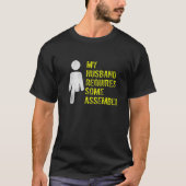 Amputee Humor Husband Assembly Leg Arm  Recovery   Tシャツ (正面)