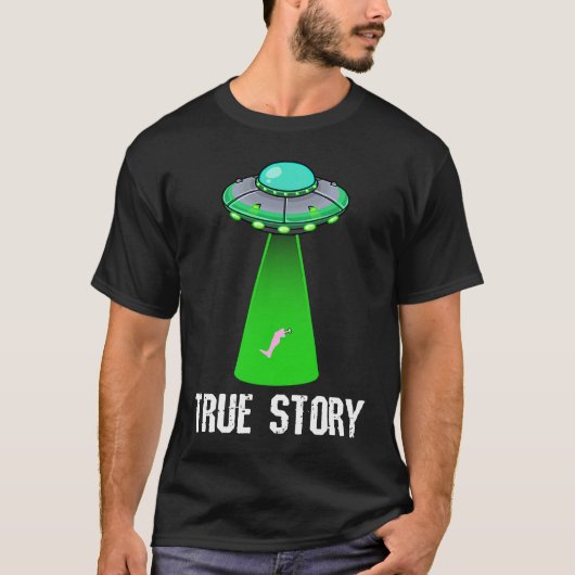 Amputee Leg Foot Amputation UFO Alien Abduction Jo Tシャツ (正面)