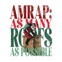 AMRAPおもしろいクリスマスバージョンのフィットネス条件