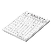 AMRAP重量挙げボリュームトラッカー。 ノートパッド (回転)