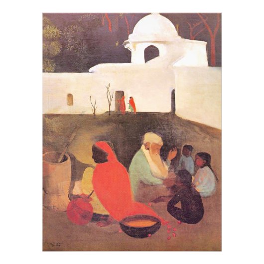 Amrita Sher-Gil – 古代ストーリーテラー、アー素晴らしト フォトプリント (正面)