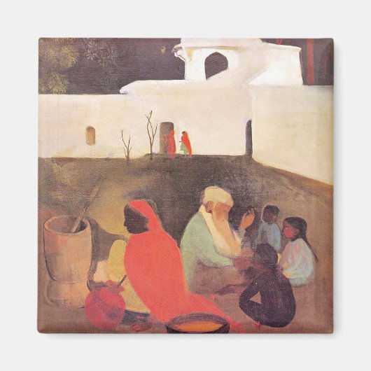 Amrita Sher-Gil – 古代ストーリーテラー、アー素晴らしト マグネット (正面)