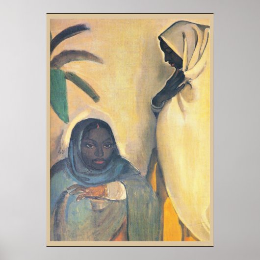 Amrita Sher-Gil - Two Women, 素晴らし Art 絵画's ポスター (正面)