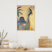 Amrita Sher-Gil - Two Women, 素晴らし Art 絵画's ポスター (キッチン)