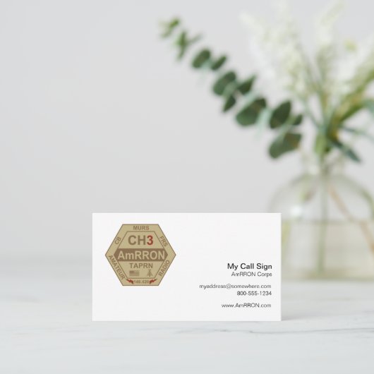 AmRRON隊の名刺 名刺 (スタンド正面)