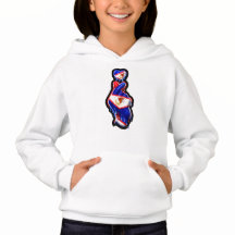 AmSamoa 指ハート ブラックアウト Tシャツ パーカー