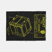 AMSATのキツネ1アセンブリ毛布 フリースブランケット (正面(横))