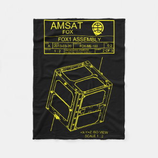 AMSATのキツネ1アセンブリ毛布 フリースブランケット