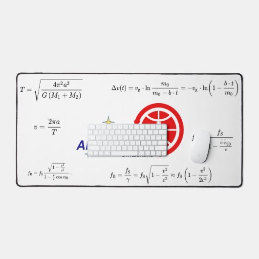 AMSAT-HB デスクマット (キーボード&マウス)