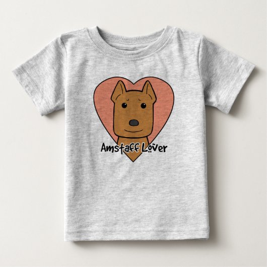 Amstaffの恋人 ベビーTシャツ (正面)