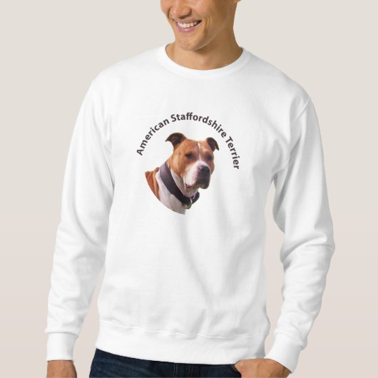 AmStaff - American Stafforshire Terrier スウェットシャツ (正面)